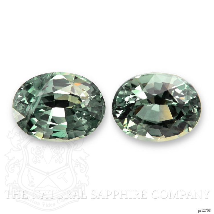 1.30 Ct.Tw. Yellowish Green Sapphire Pair from Madagascar