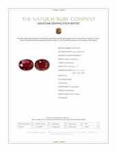 3.80 Ct.Tw.Total Carat Weight Ruby Pair from Mozambique Scan Report