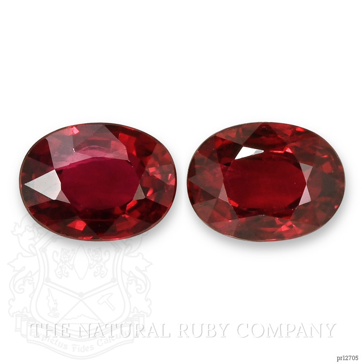 3.80 Ct.Tw. Ruby Pair from Mozambique