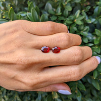 3.80&nbsp;Ct.Tw.Total Carat Weight Ruby Pair from Mozambique Life Style