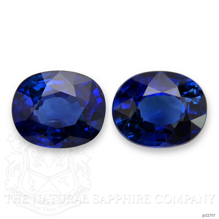 1.55 Ct.Tw. Blue Sapphire Pair from Ceylon (Sri Lanka)