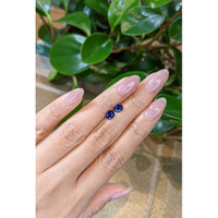 1.55&nbsp;Ct.Tw.Total Carat Weight Blue Sapphire Pair from Ceylon (Sri Lanka) Life Style