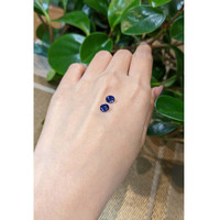 1.55&nbsp;Ct.Tw.Total Carat Weight Blue Sapphire Pair from Ceylon (Sri Lanka) Life Style