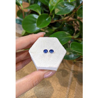 1.55&nbsp;Ct.Tw.Total Carat Weight Blue Sapphire Pair from Ceylon (Sri Lanka) Life Style