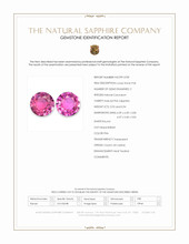 1.86 Ct.Tw.Total Carat Weight Pink Sapphire Pair from Ceylon (Sri Lanka) Scan Report
