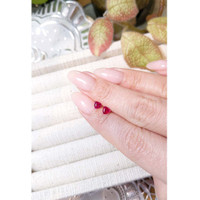 0.83 Ct.Tw.Total Carat Weight Ruby Pair from Mozambique Life Style