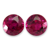 2.11 Ct.Tw.Total Carat Weight Ruby Pair from Mozambique Video