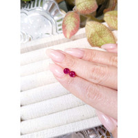 2.11 Ct.Tw.Total Carat Weight Ruby Pair from Mozambique Life Style