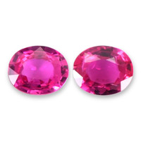 0.68 Ct.Tw.Total Carat Weight Ruby Pair from Mozambique Video