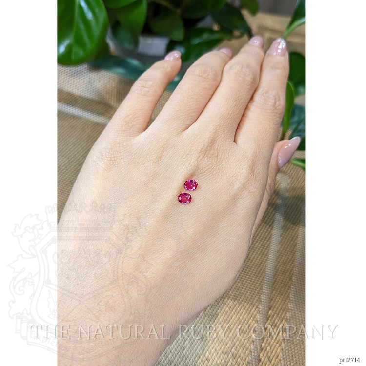 0.68 Ct.Tw. Ruby Pair from Mozambique