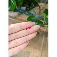 0.68&nbsp;Ct.Tw.Total Carat Weight Ruby Pair from Mozambique Life Style