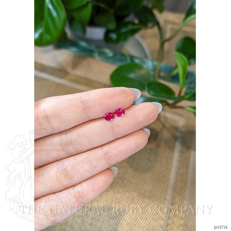 0.68 Ct.Tw. Ruby Pair from Mozambique