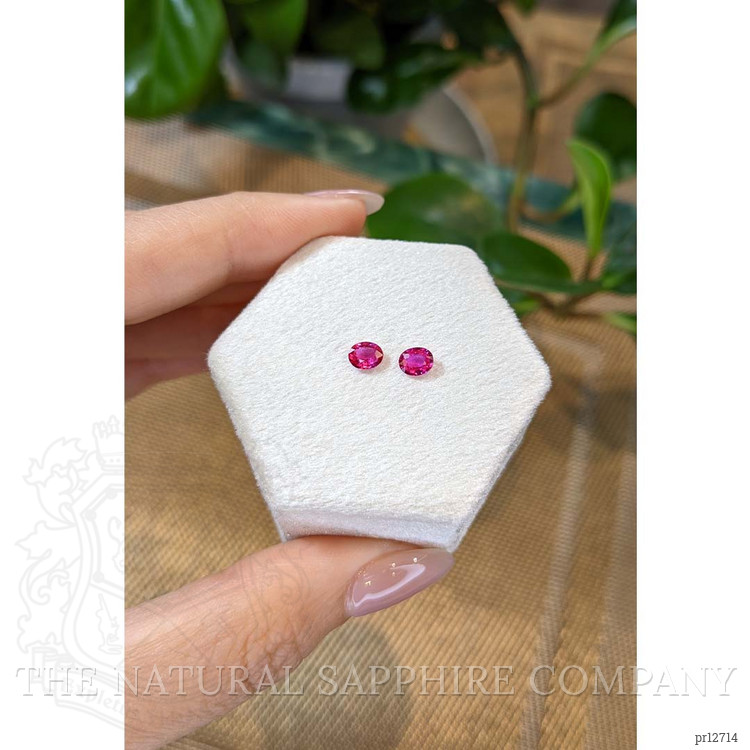 0.68 Ct.Tw. Ruby Pair from Mozambique