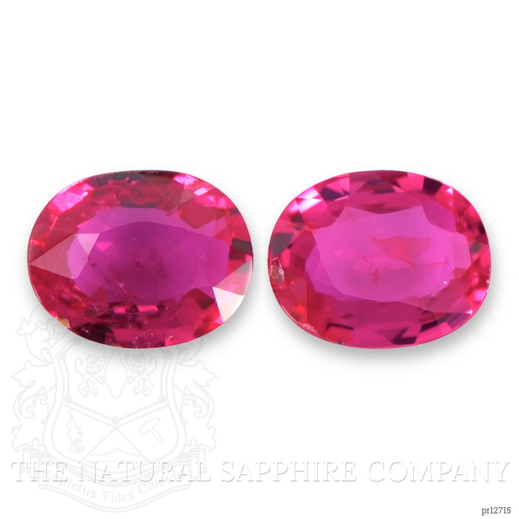 0.75 Ct.Tw. Ruby Pair from Mozambique