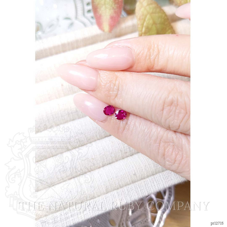 0.75 Ct.Tw. Ruby Pair from Mozambique