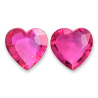 0.76&nbsp;Ct.Tw.Total Carat Weight Reddish Pink Sapphire Pair from Mozambique Video
