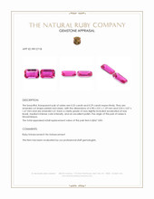 0.54 Ct.Tw.Total Carat Weight Ruby Pair from Mozambique Appraisal