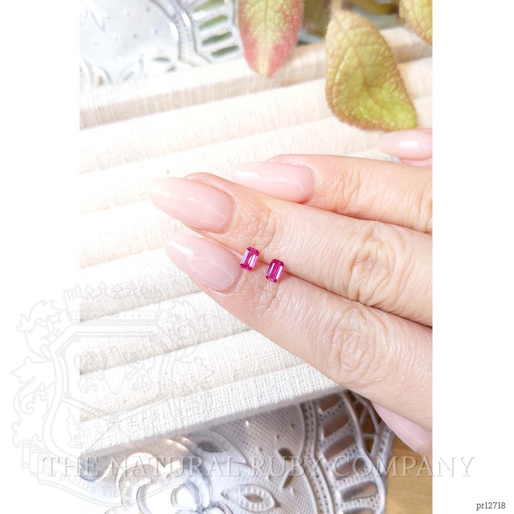 0.54 Ct.Tw. Ruby Pair from Mozambique