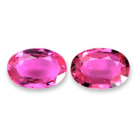 1.01 Ct.Tw.Total Carat Weight Ruby Pair from Mozambique Video