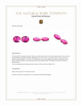 0.84&nbsp;Ct.Tw.Total Carat Weight Ruby Pair from Mozambique Appraisal