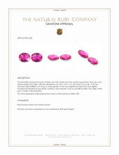 0.84 Ct.Tw.Total Carat Weight Ruby Pair from Mozambique Appraisal