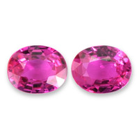 0.84 Ct.Tw.Total Carat Weight Ruby Pair from Mozambique Video