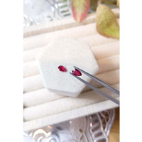 1.16 Ct.Tw.Total Carat Weight Ruby Pair from Mozambique Life Style