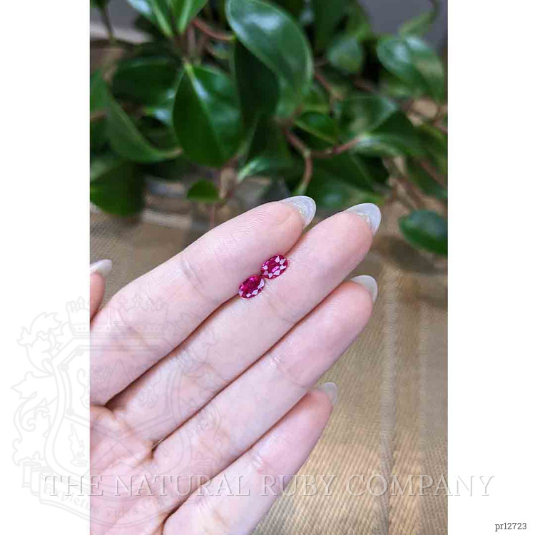 0.89 Ct.Tw. Ruby Pair from Mozambique