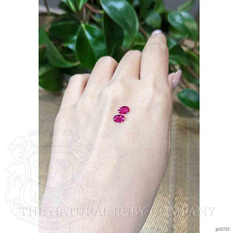 0.89 Ct.Tw. Ruby Pair from Mozambique
