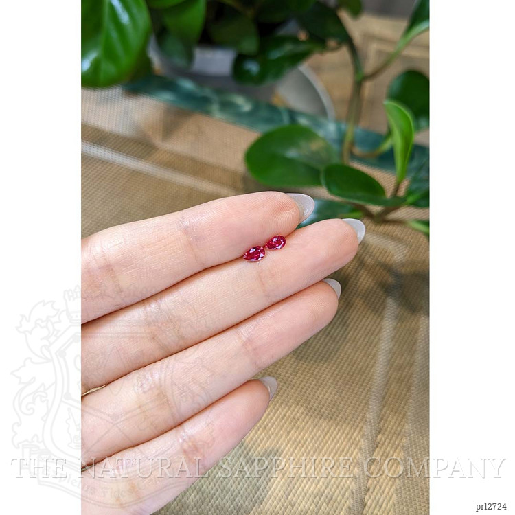 0.58 Ct.Tw. Ruby Pair from Mozambique