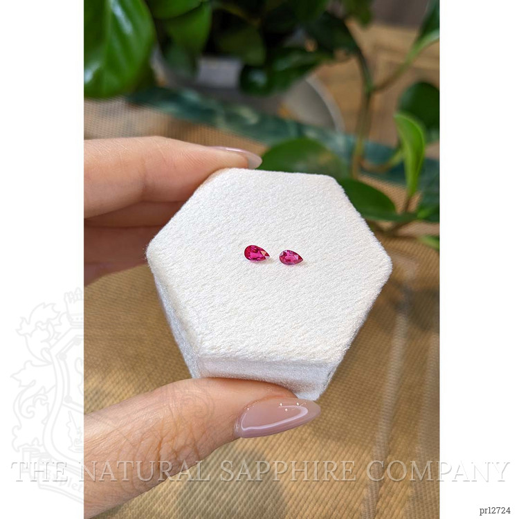 0.58 Ct.Tw. Ruby Pair from Mozambique