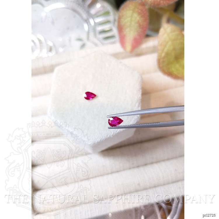 0.83 Ct.Tw. Reddish Pink Sapphire Pair from Mozambique