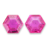 0.51&nbsp;Ct.Tw.Total Carat Weight Reddish Pink Sapphire Pair from Mozambique Video