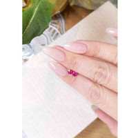 0.51 Ct.Tw.Total Carat Weight Reddish Pink Sapphire Pair from Mozambique Life Style