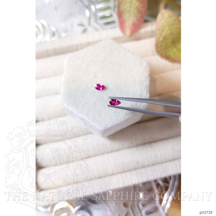 0.45 Ct.Tw. Ruby Pair from Mozambique