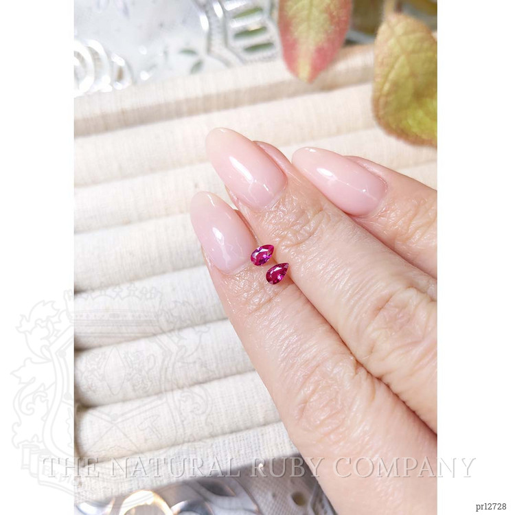 0.45 Ct.Tw. Ruby Pair from Mozambique