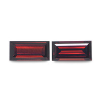 1.85 Ct.Tw. Baguette (Straight) Garnet Pair