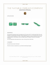 0.73&nbsp;Ct.Tw.Total Carat Weight Emerald Pair from Colombia Appraisal