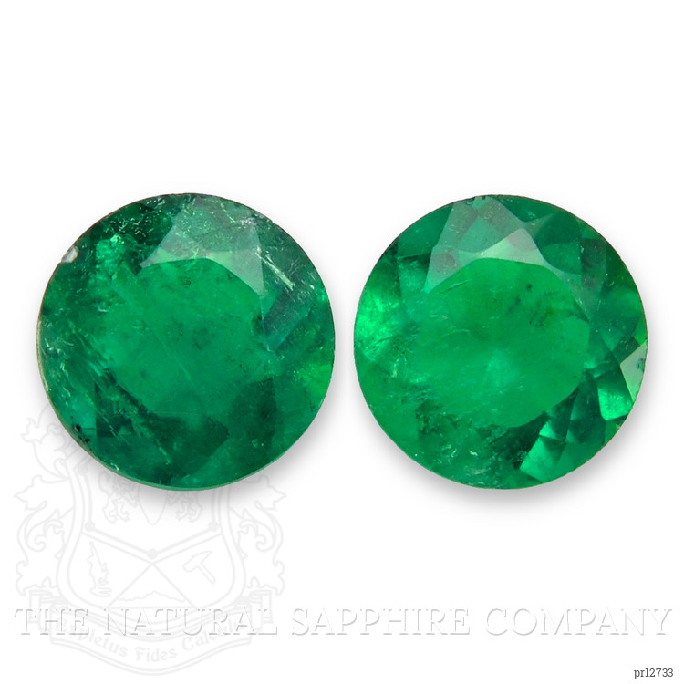 0.45 Ct.Tw. Emerald Pair from Colombia