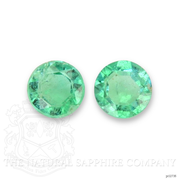 0.26 Ct.Tw. Emerald Pair from Zambia