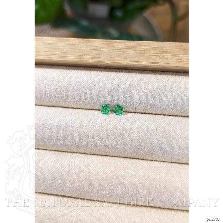 0.26 Ct.Tw. Emerald Pair from Zambia