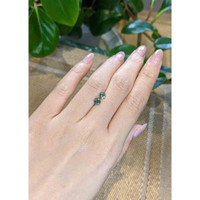 1.24&nbsp;Ct.Tw.Total Carat Weight Green Sapphire Pair from Madagascar Life Style