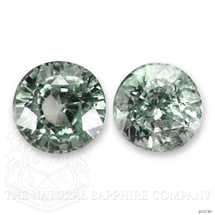 1.38 Ct.Tw. Bluish Green Sapphire Pair from Madagascar