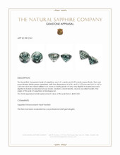 1.10 Ct.Tw.Total Carat Weight Bluish Green Sapphire Pair from Madagascar Appraisal