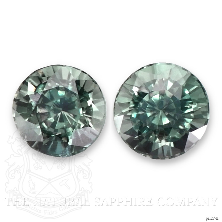 1.10 Ct.Tw. Bluish Green Sapphire Pair from Madagascar
