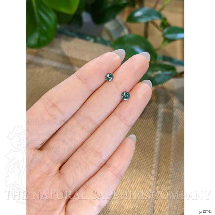 1.10 Ct.Tw. Bluish Green Sapphire Pair from Madagascar