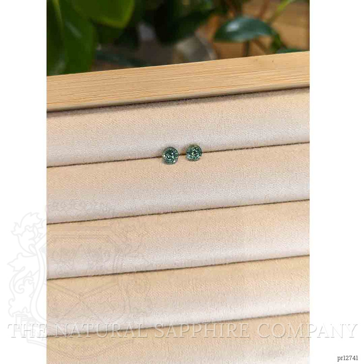 1.10 Ct.Tw. Bluish Green Sapphire Pair from Madagascar