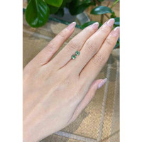 1.10 Ct.Tw.Total Carat Weight Green Sapphire Pair from Madagascar Life Style