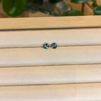 1.13 Ct.Tw.Total Carat Weight Bi Color Sapphire Pair from Madagascar Life Style