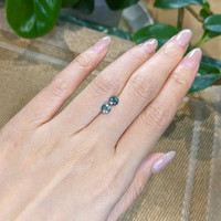 1.13&nbsp;Ct.Tw.Total Carat Weight Bi Color Sapphire Pair from Madagascar Life Style